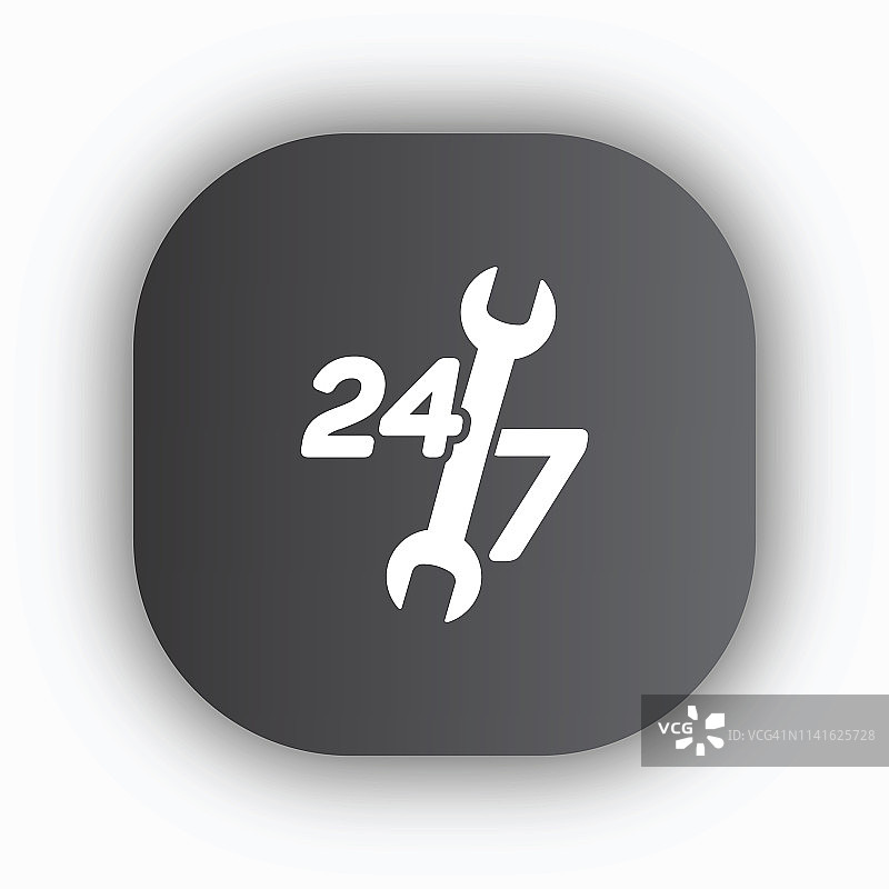 24小时汽车维修服务图标图片素材
