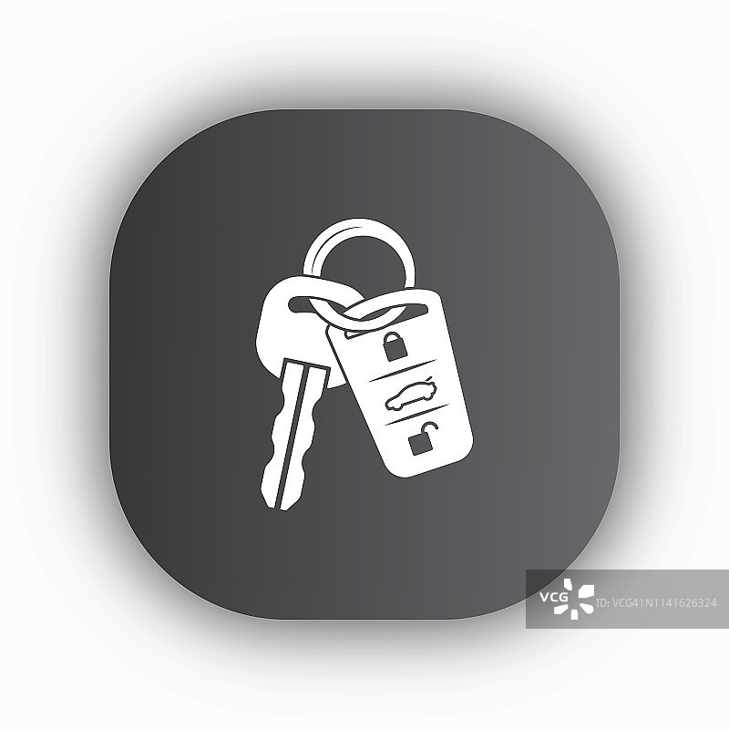 带自动访问锁的汽车钥匙图片素材