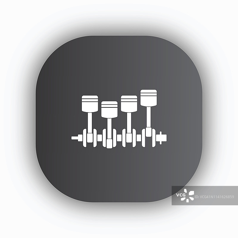 汽车曲轴线性图标图片素材