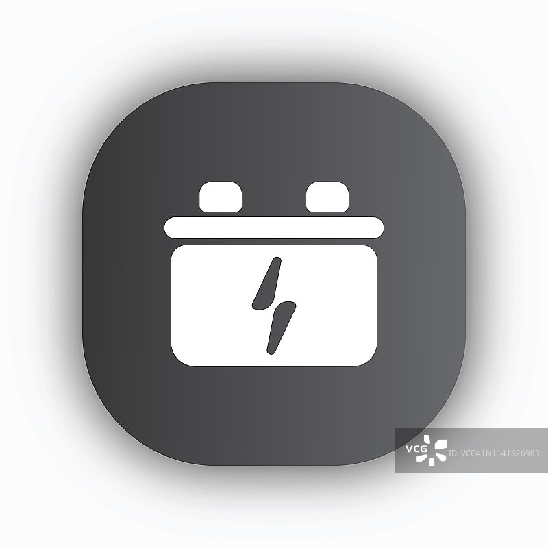 汽车电瓶图标图片素材