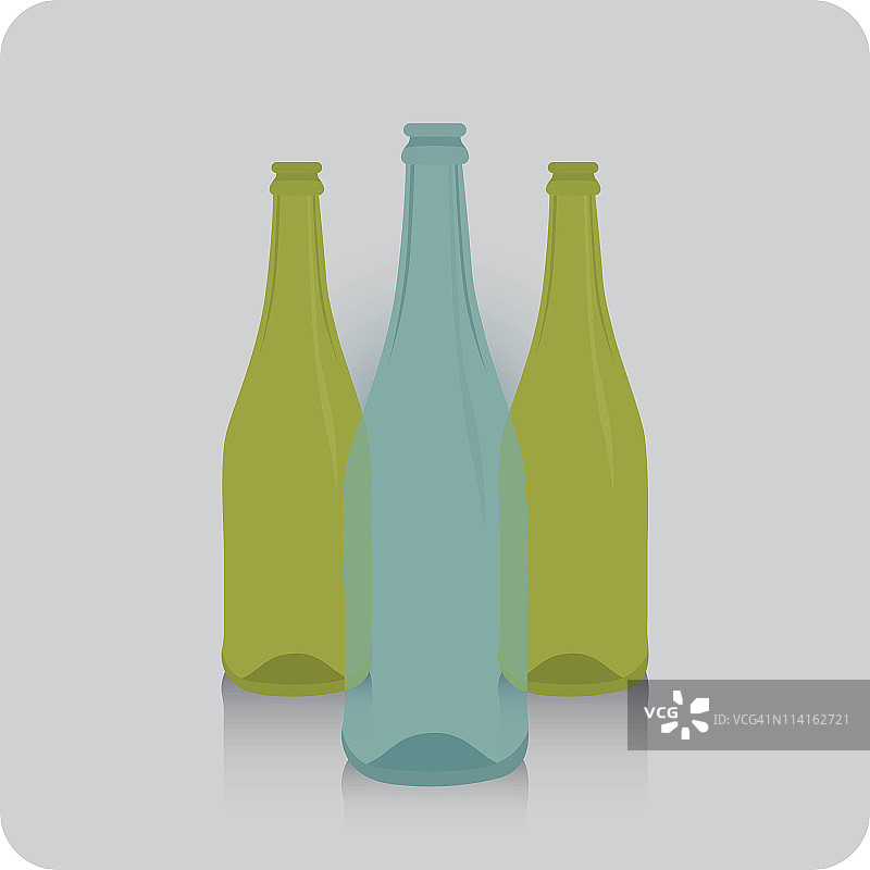 空玻璃瓶图片素材