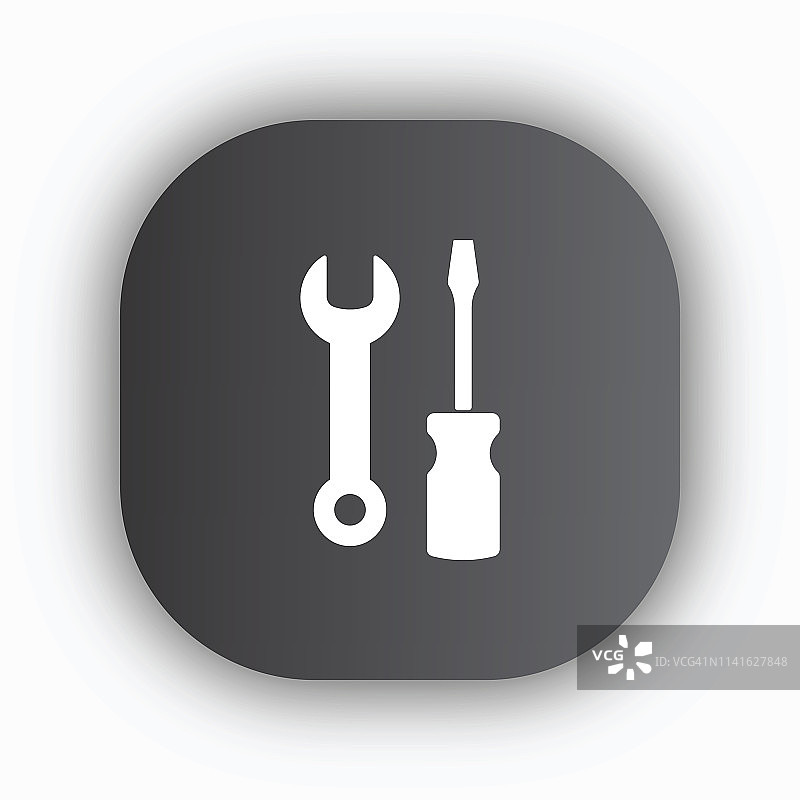 螺丝刀和扳手图标图片素材