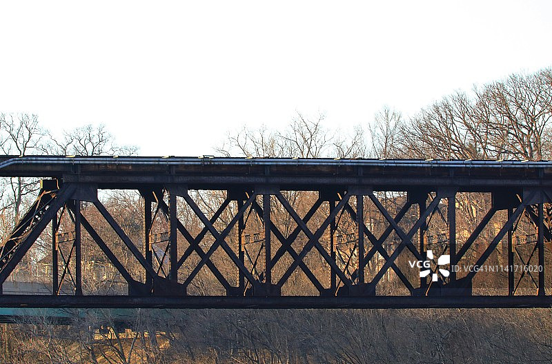 桁架式铁路桥图片素材