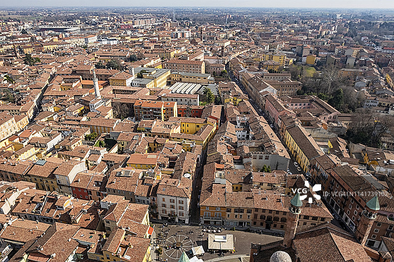 俯瞰克雷莫纳图片素材