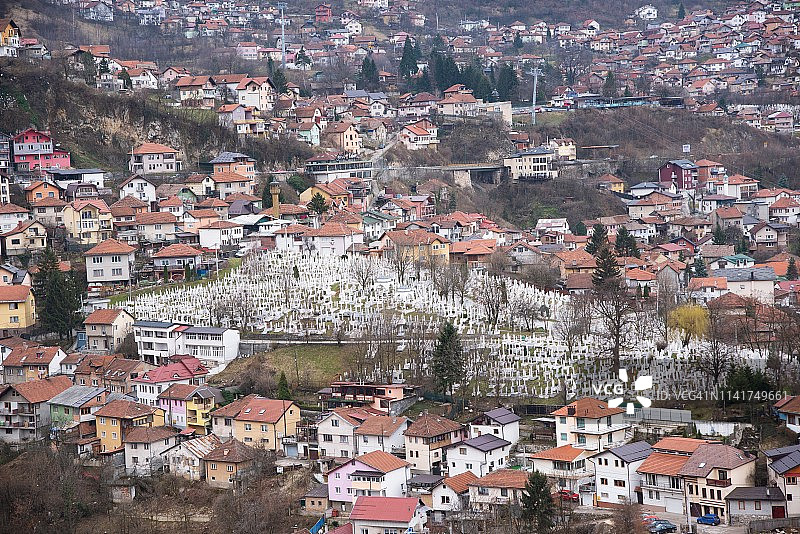 萨拉热窝全景图片素材