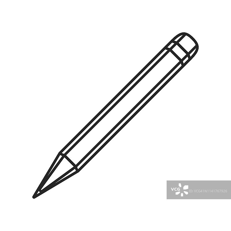 扁平风格铅笔图标图片素材