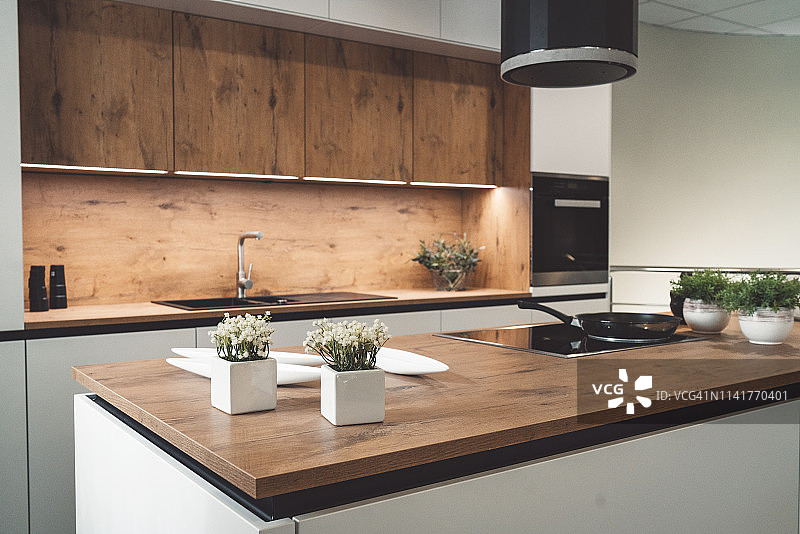 时尚厨房照片图片素材