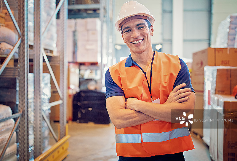 仓库工人肖像图片素材