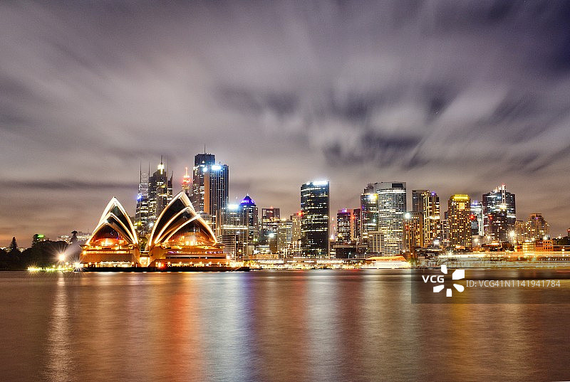 悉尼夜景图片素材