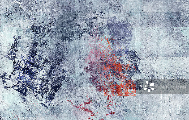 抽象蓝色灰泥纹理背景图片素材