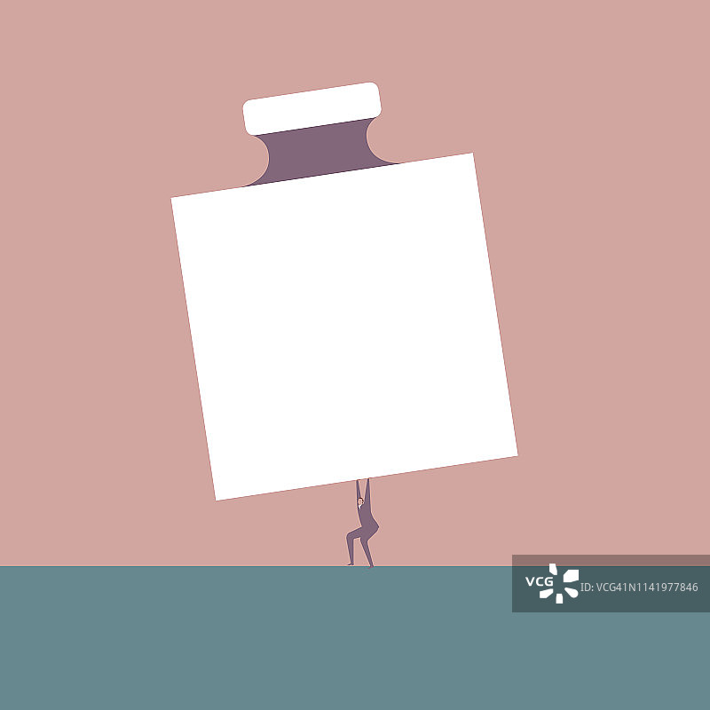 举重的商人图片素材