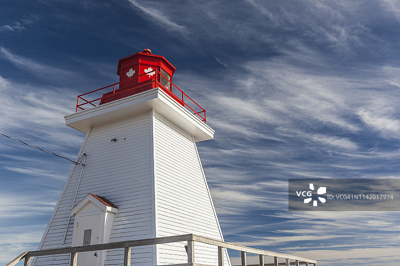 加拿大新斯科舍省卡伯特海角国家公园尼尔斯灯塔图片素材