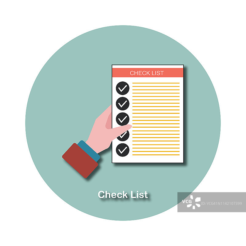 清单图标插画图片素材