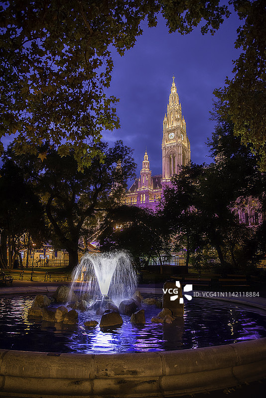 维也纳市政厅图片素材