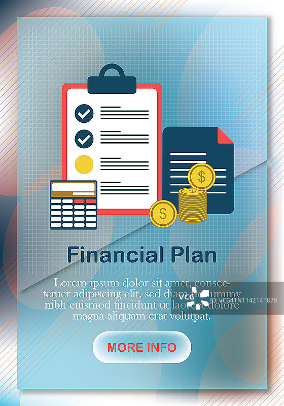 商业与金融规划扁平风格设计图片素材