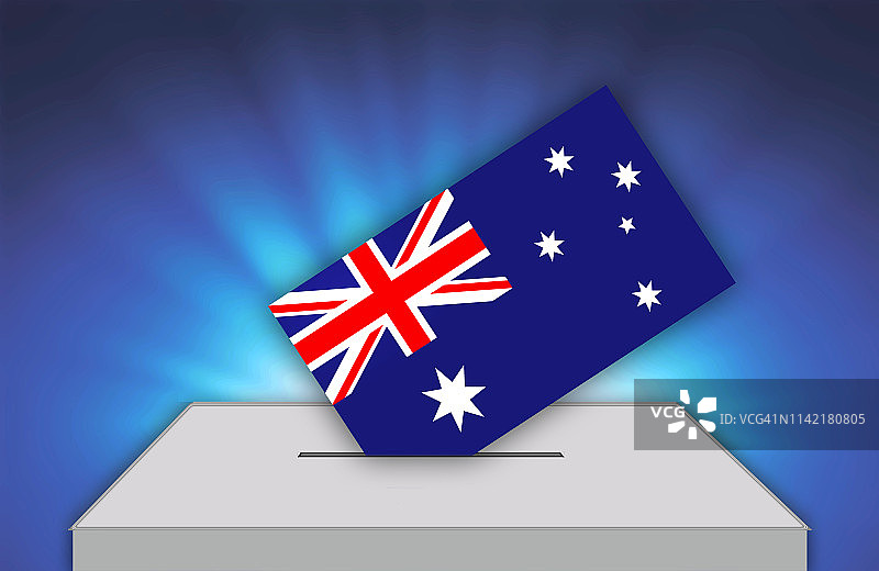 澳大利亚选举——投票箱投票图片素材