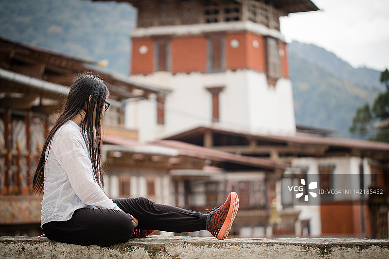 宗萨宗堡景色图片素材