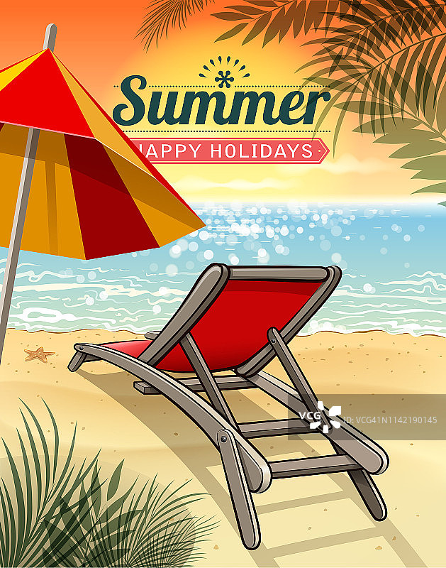 美丽假日海滩图片素材