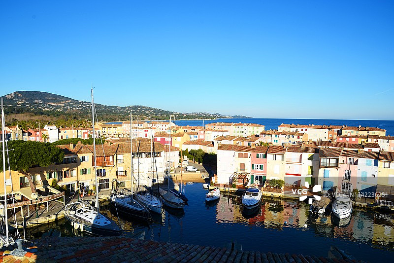 格里莫港景色，法国图片素材