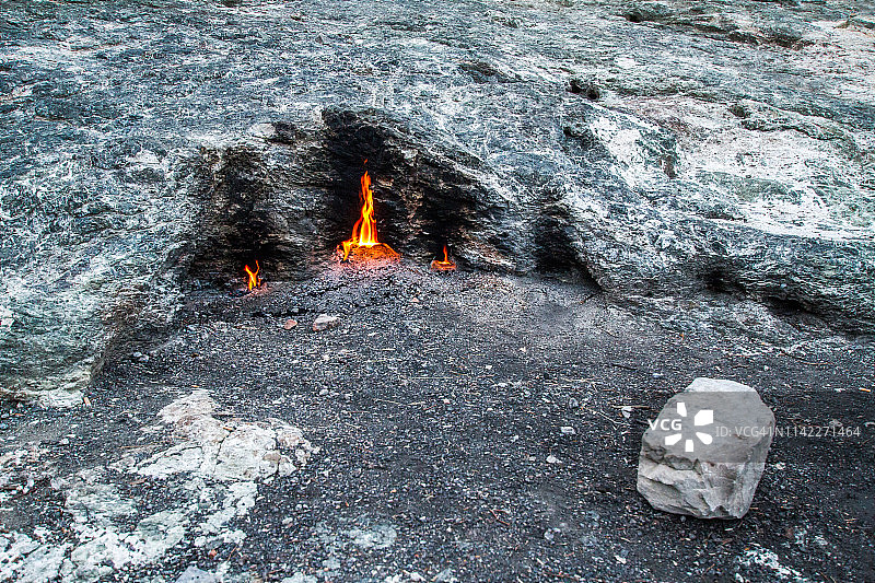 土耳其奇美拉山火焰图片素材