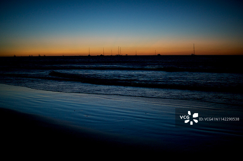 哥斯达黎加塔马林多海滩日落图片素材