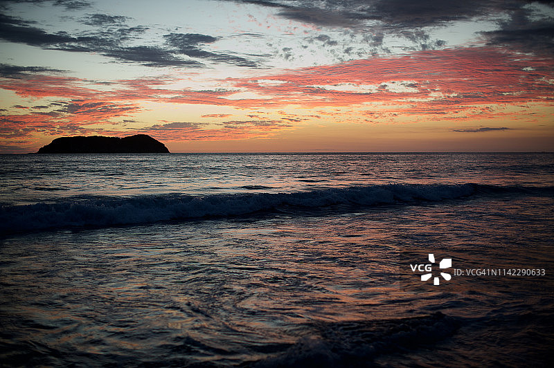 哥斯达黎加曼努埃尔·安东尼奥的日落图片素材