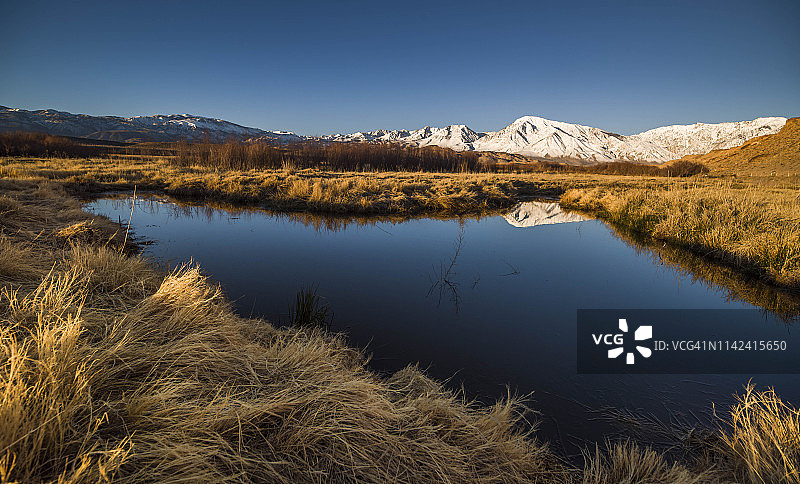 加利福尼亚州因约县的欧文斯河图片素材