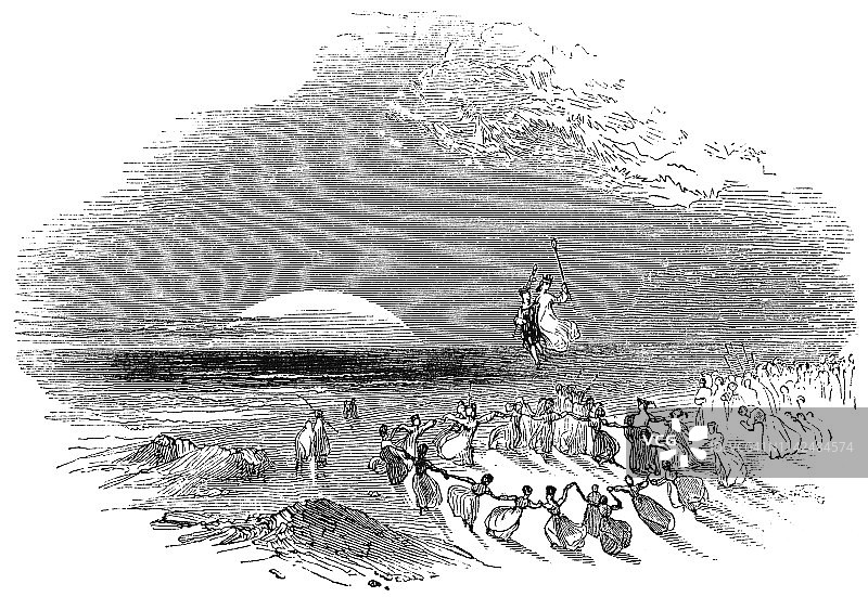 《仲夏夜之梦》：奥布朗与提泰妮娅和跳舞的仙女图片素材