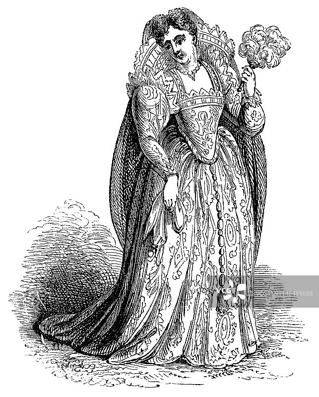 16世纪威尼斯女士时尚图片素材