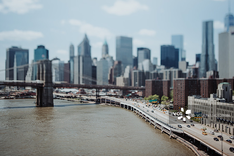曼哈顿的天际线图片素材