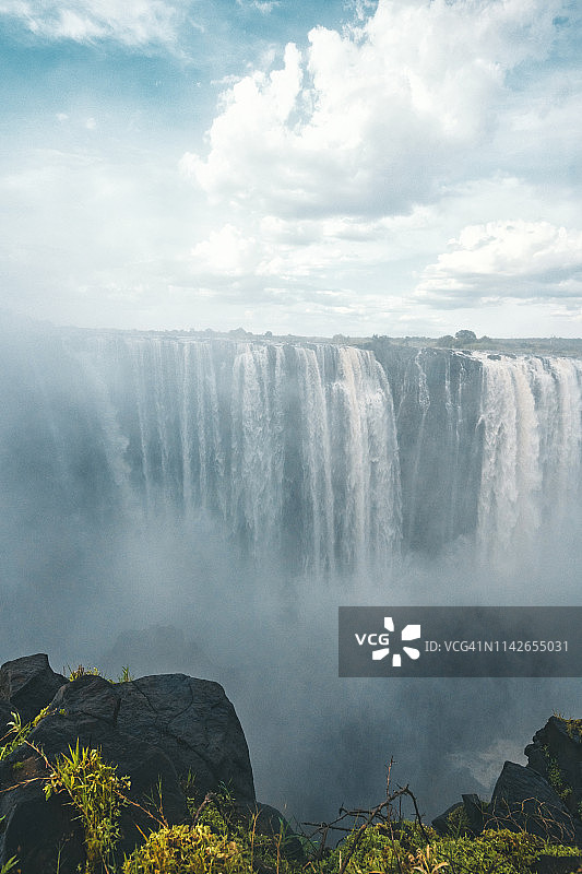 雄伟的维多利亚瀑布图片素材