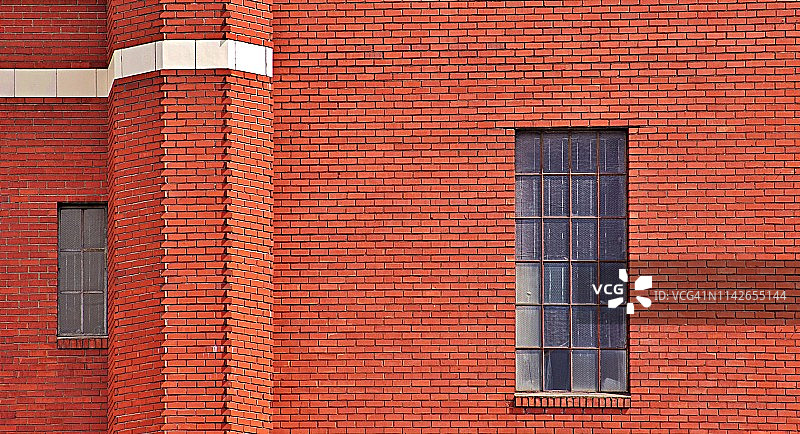 白色条纹红墙图片素材