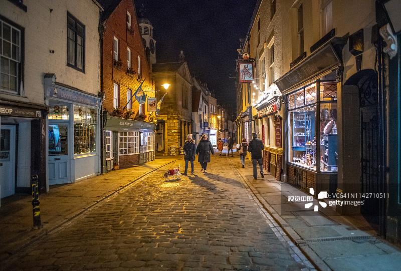 惠特比夜景图片素材