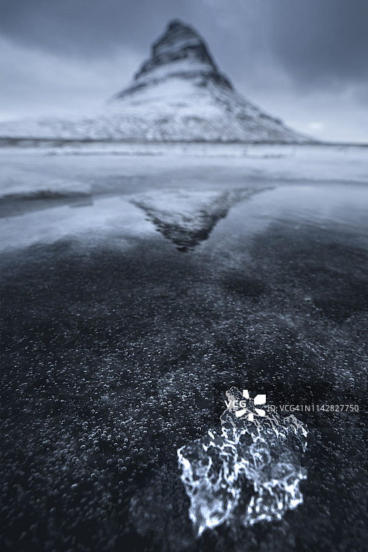 柯克丘山与冰川图片素材