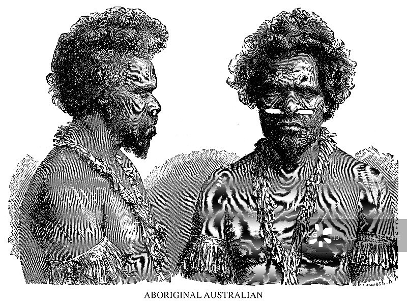 澳大利亚土著居民图片素材