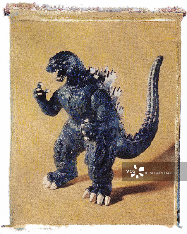玩具哥斯拉模型图片素材