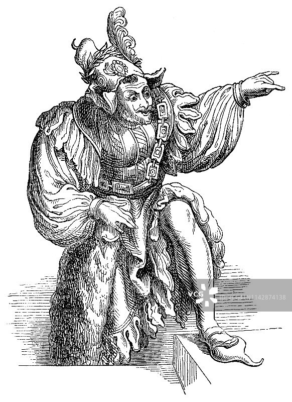 莎士比亚的弄人形象图片素材