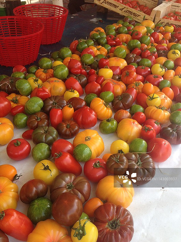 尼斯市场蔬菜番茄图片素材