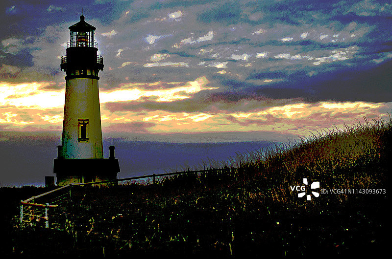 Yaquina头灯塔图片素材