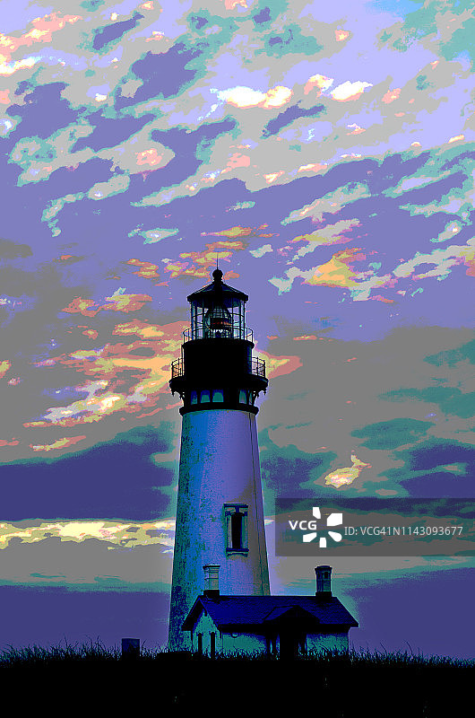 Yaquina头灯塔图片素材