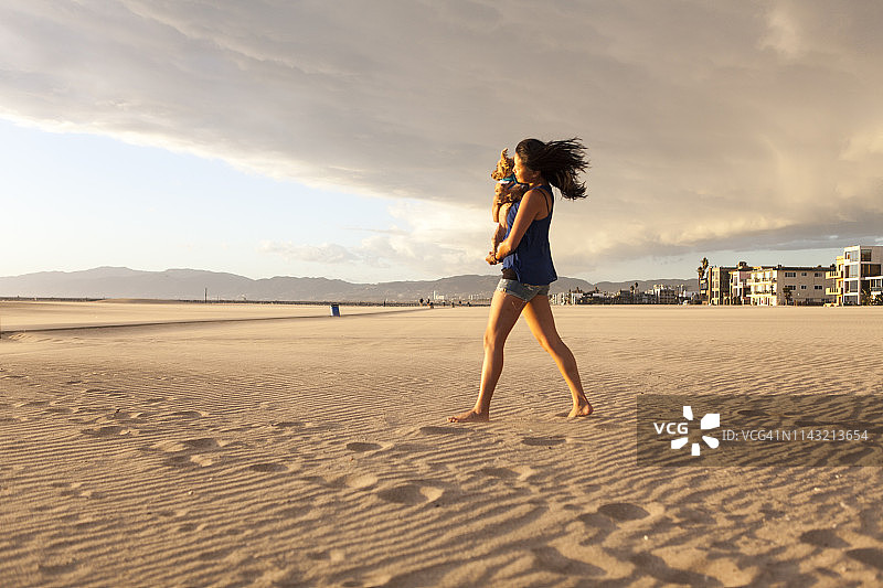 美国加利福尼亚州洛杉矶威尼斯海滩旁的雷伊海滩图片素材