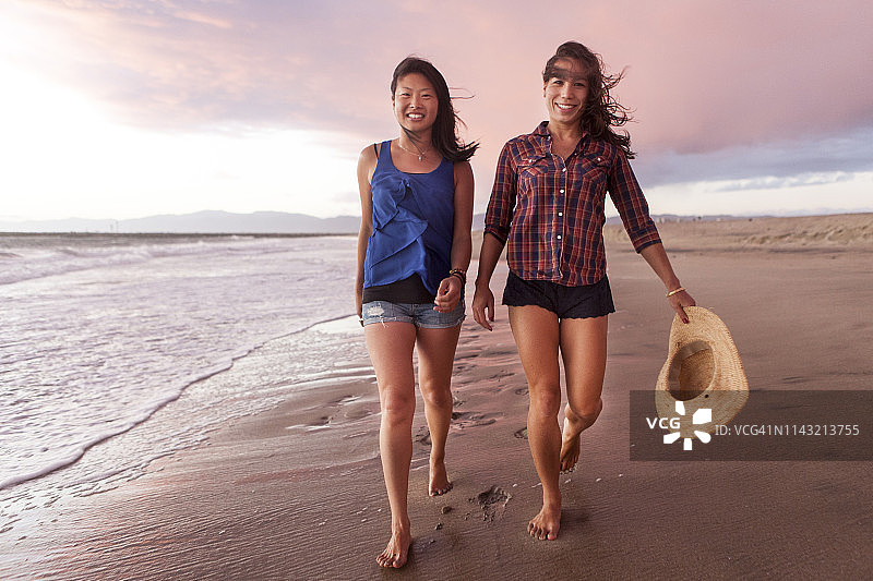 美国加利福尼亚州洛杉矶威尼斯海滩旁的雷伊海滩图片素材