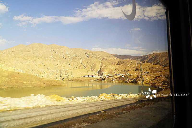 从东方快车火车上眺望图片素材