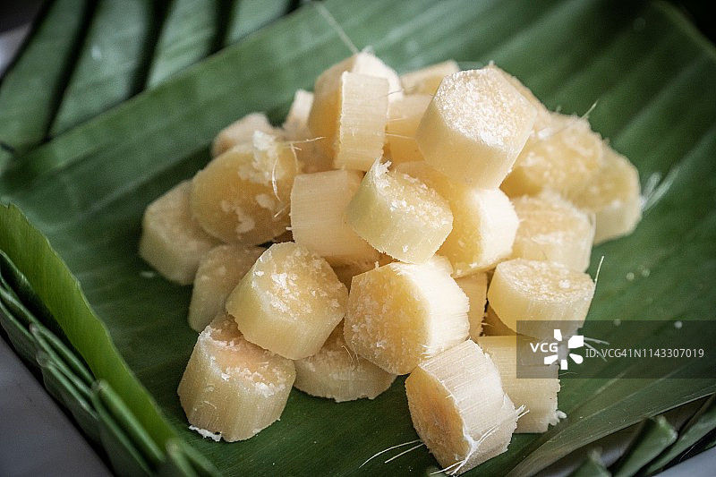 可食用的甘蔗片图片素材