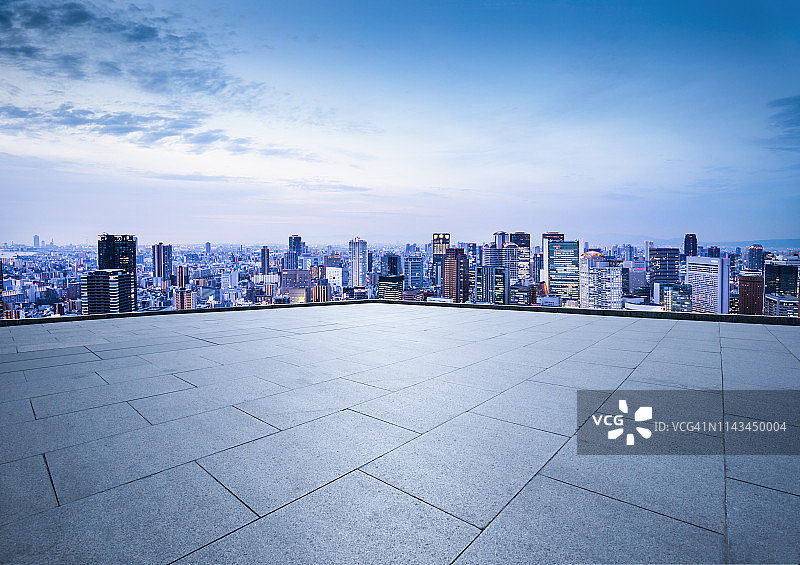 城市屋顶观景台图片素材