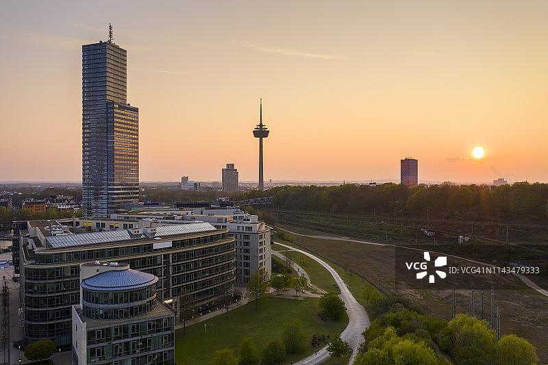 科隆日落图片素材