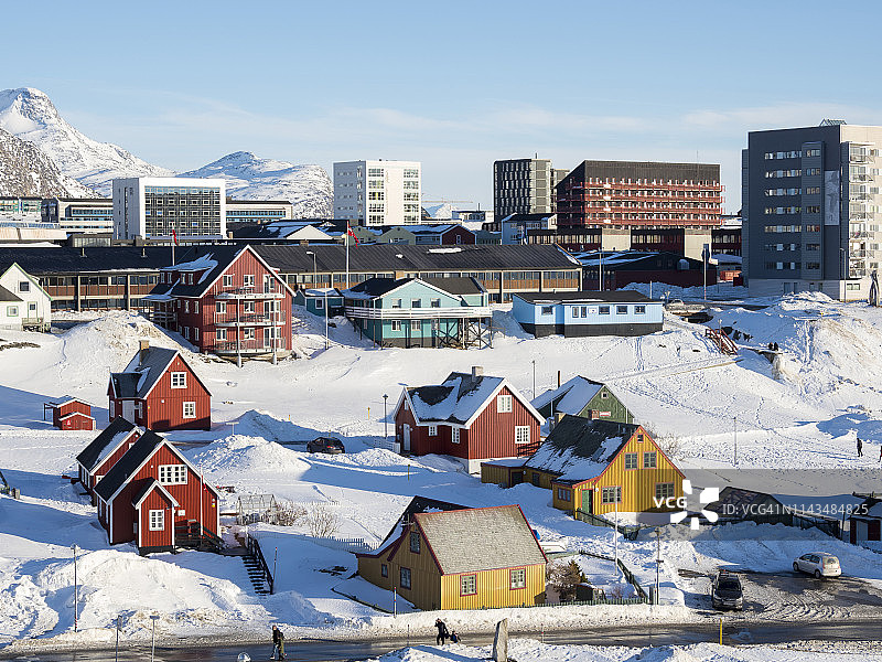 丹麦格陵兰首都努克建筑图片素材
