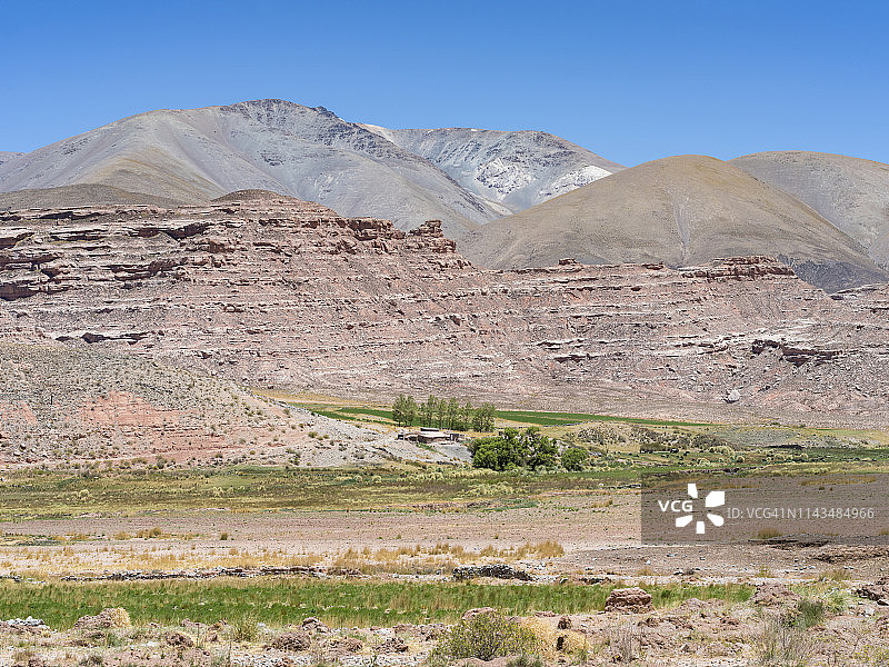 阿根廷，阿布拉德尔阿凯高原的景观图片素材