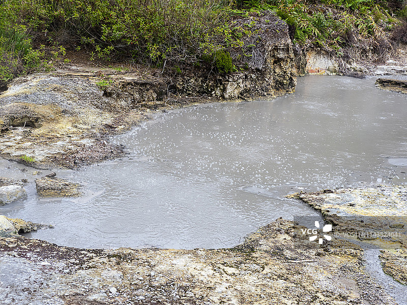 亚速尔群岛火山喷气孔图片素材