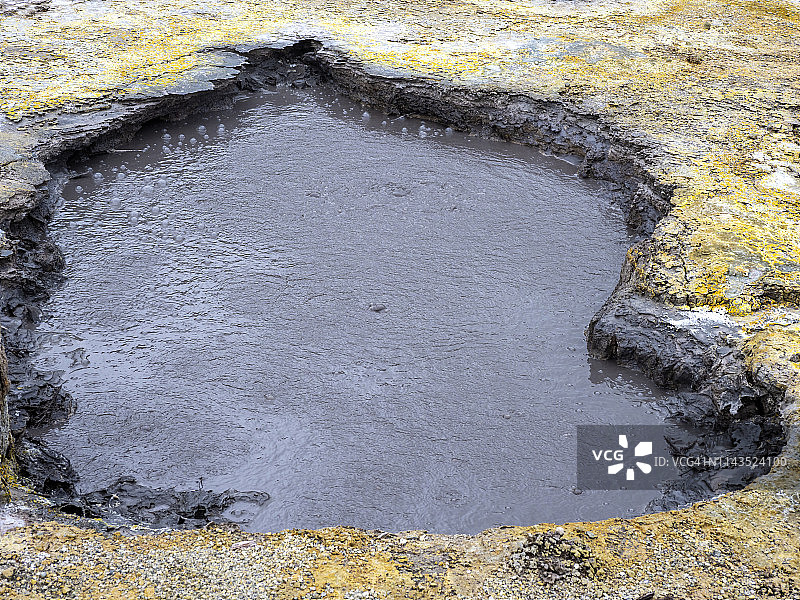 亚速尔群岛火山喷气孔图片素材